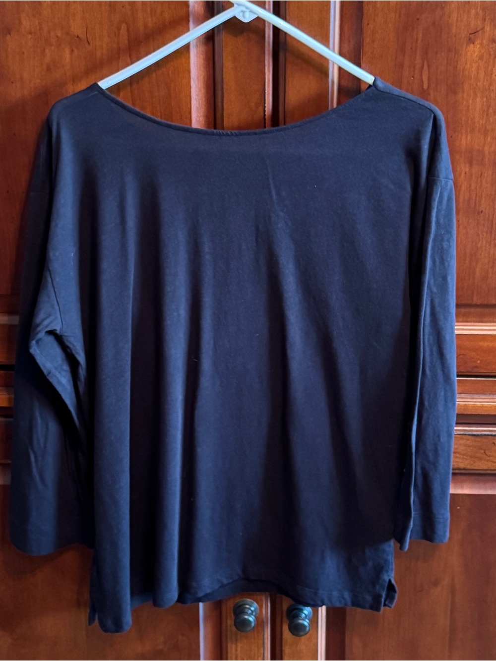 J. Crew Black Long-Sleeve Relaxed Tee